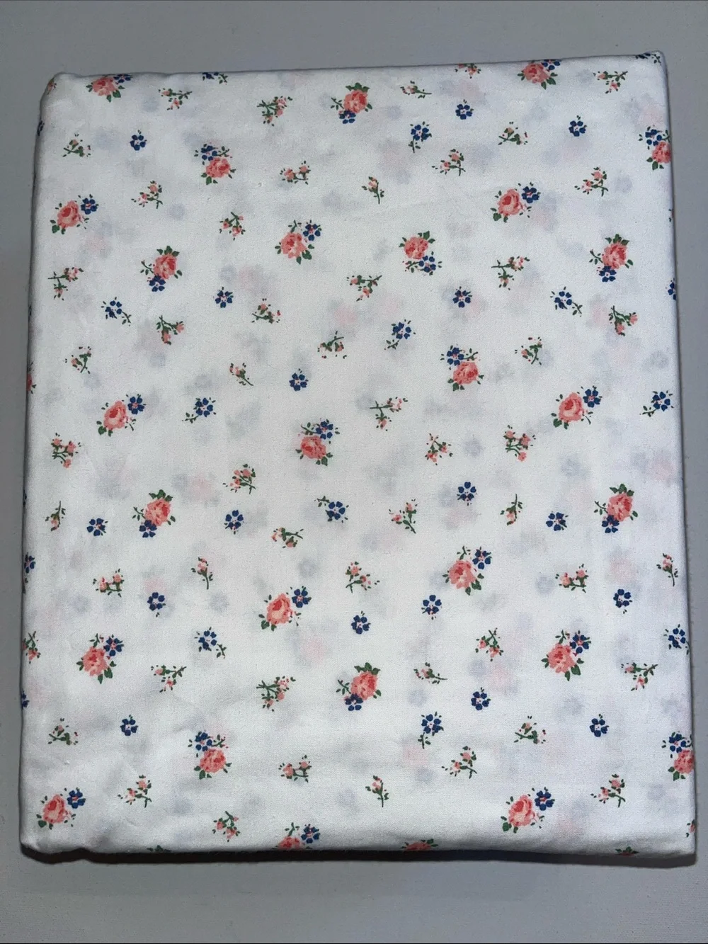 Ralph Lauren Sheet Set Queen White blue pink Floral Cotton Nalinda Print New